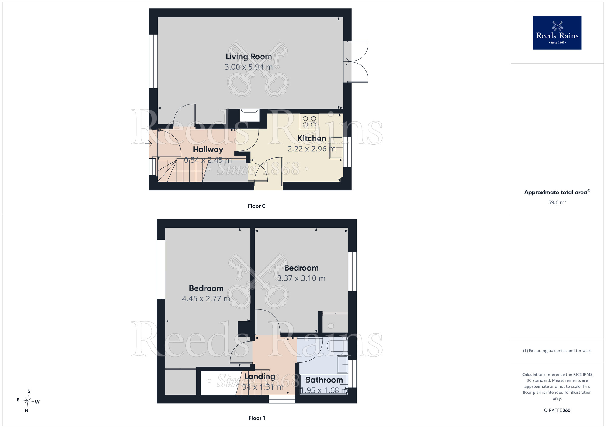 Floorplan of 2 bedroom Semi Detached House to rent, Greenwood Road, Tingley, West Yorkshire, WF3