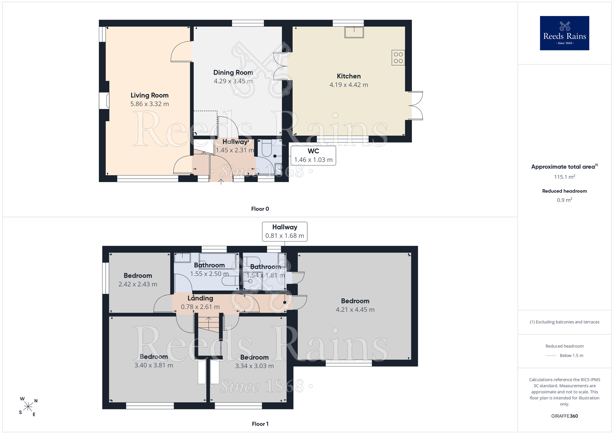 Floorplan of 4 bedroom Detached House to rent, Daffil Avenue, Churwell, Leeds, LS27