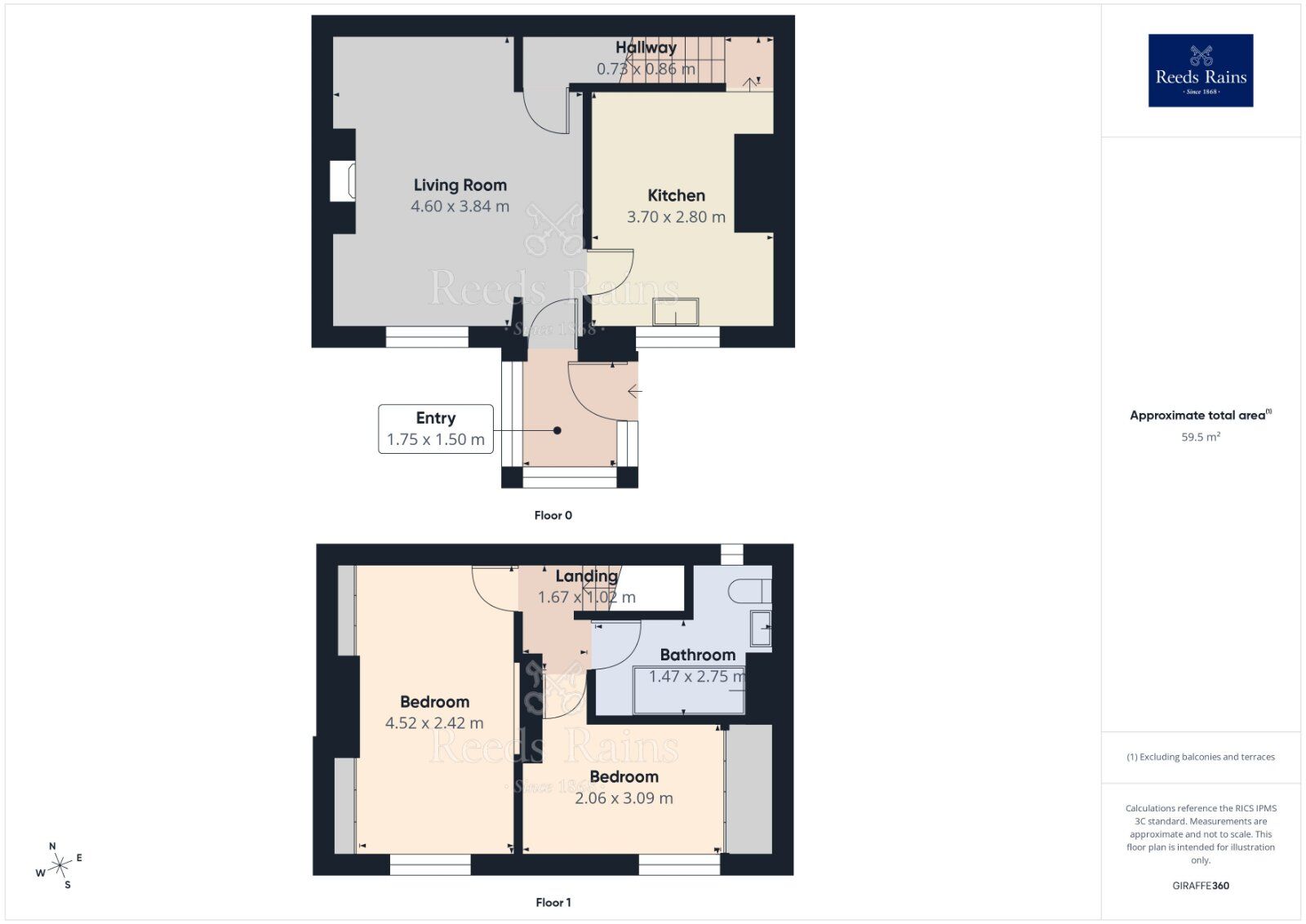 Floorplan of 2 bedroom End Terrace House for sale, Britannia Road, Morley, West Yorkshire, LS27