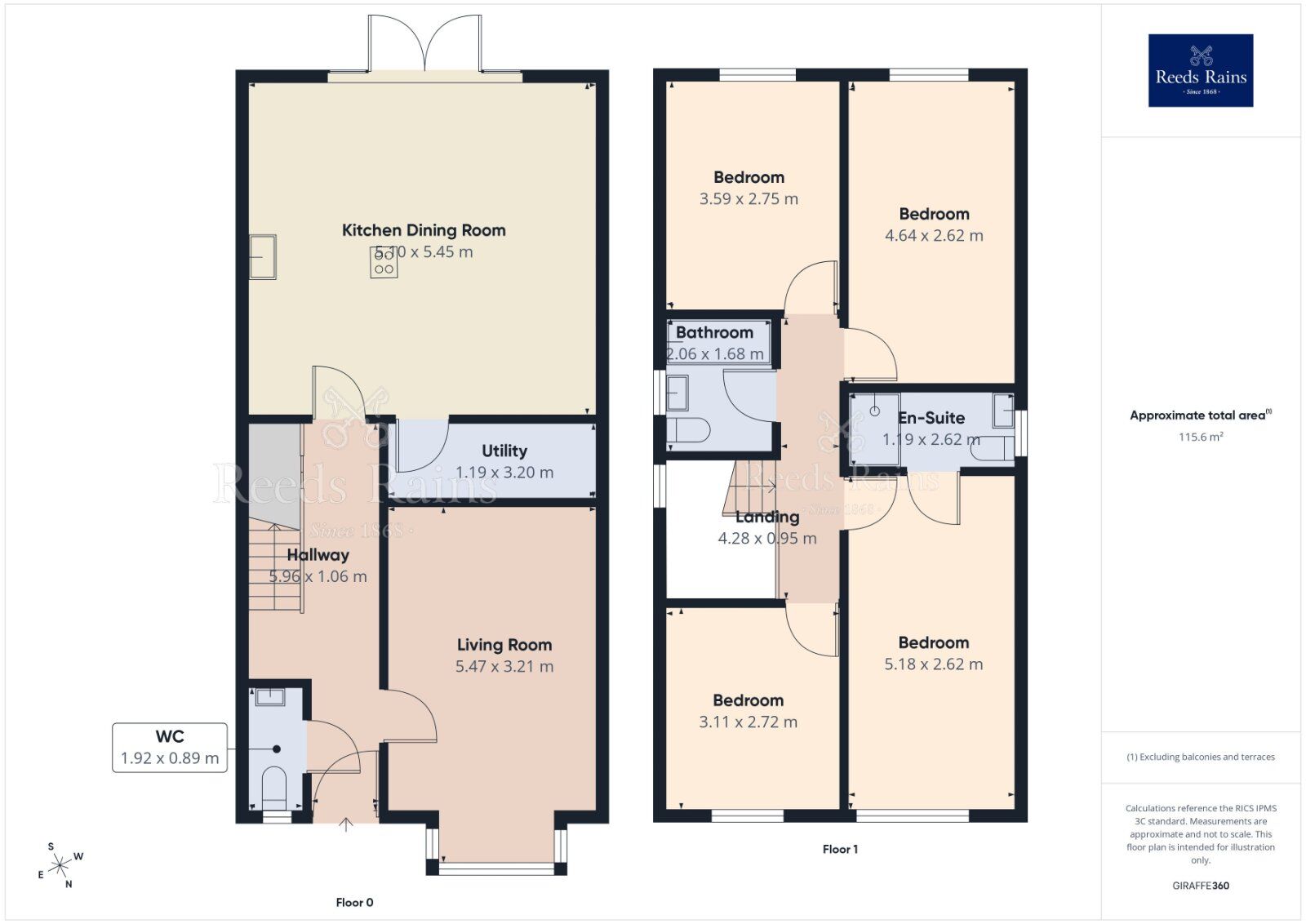 Floorplan of 4 bedroom Detached House for sale, Brook Rise, Morley, West Yorkshire, LS27