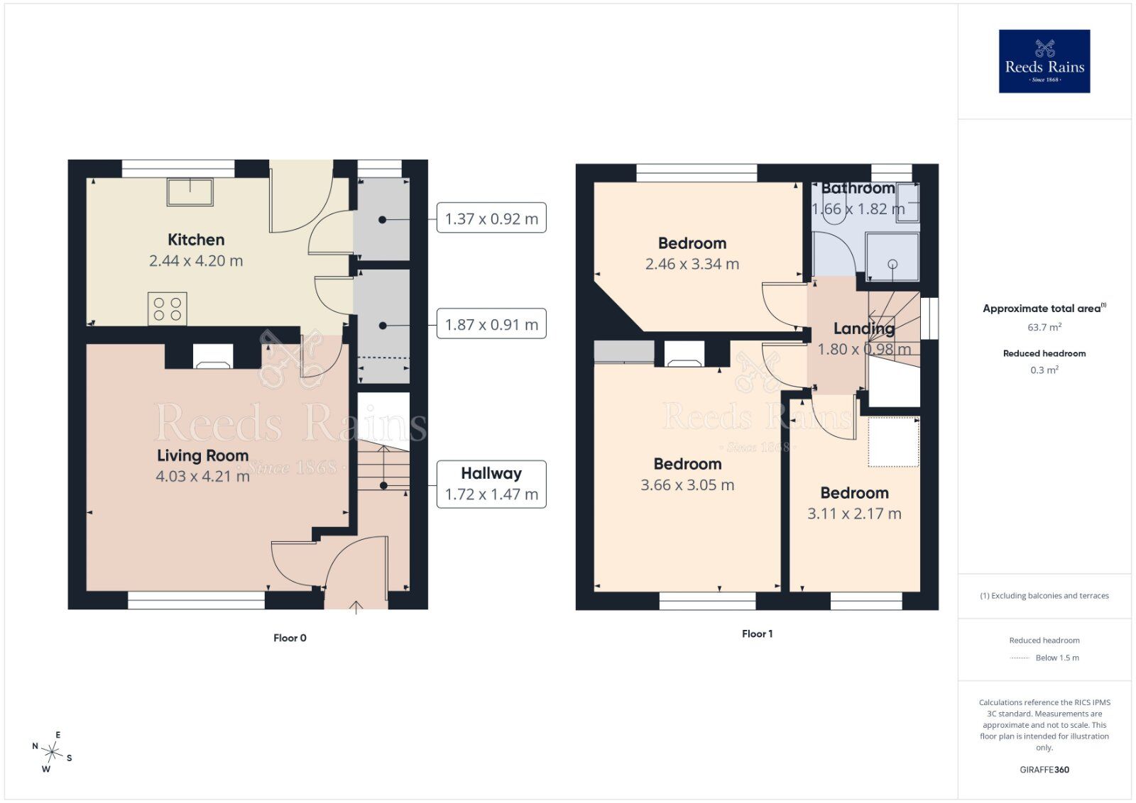 Floorplan of 3 bedroom Semi Detached House for sale, Broadlea Street, West Yorkshire, LS13