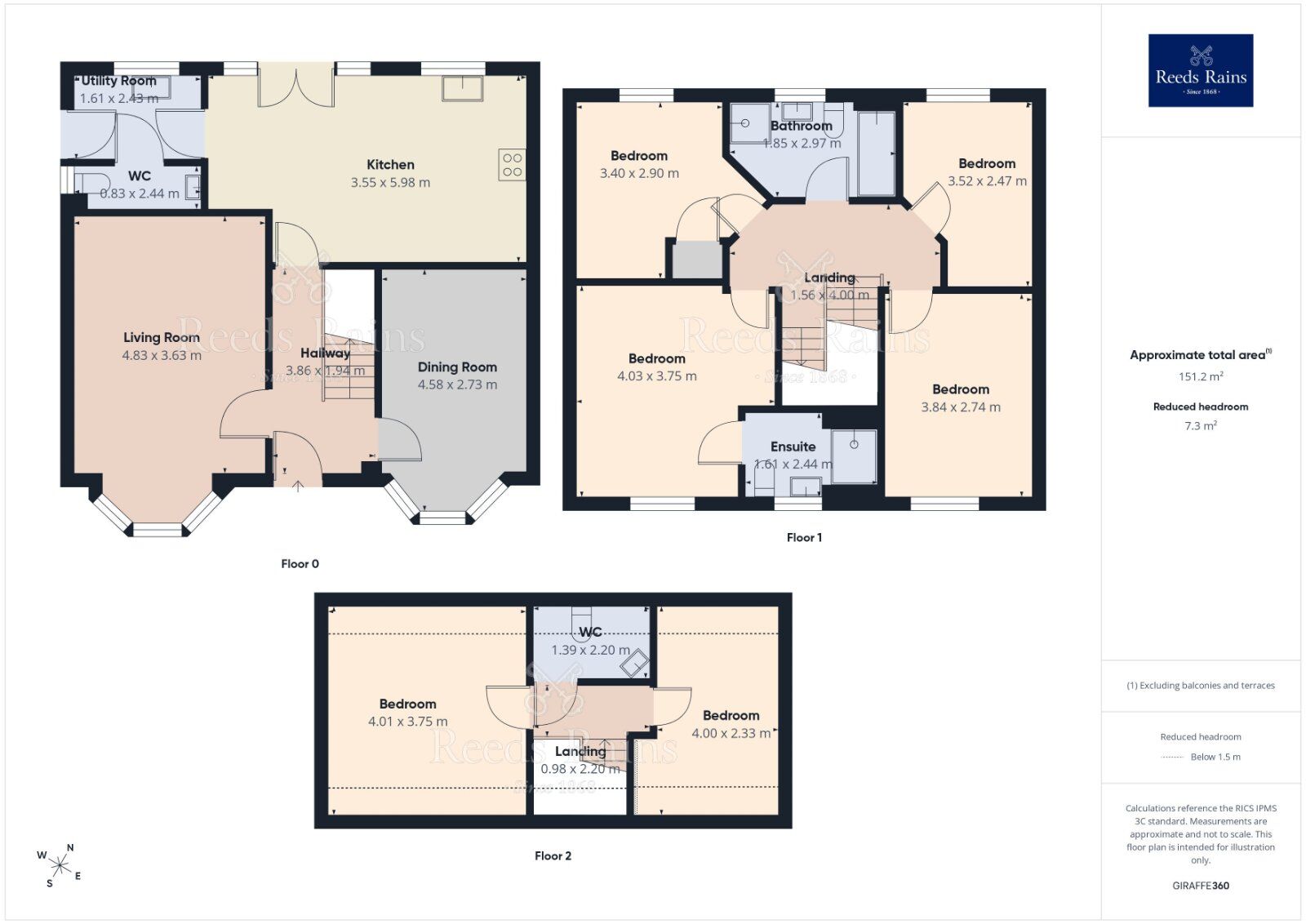 Floorplan of 6 bedroom Detached House for sale, Springwood Court, Morley, West Yorkshire, LS27