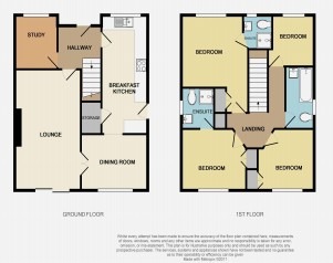 Floorplan of 4 bedroom Detached House for sale, Mainwaring Close, Stapeley, Cheshire, CW5