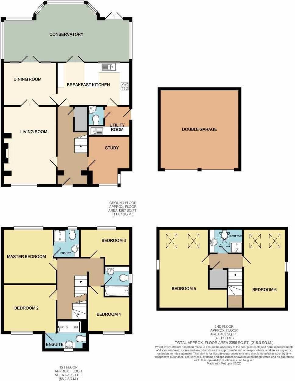 Floorplan of 6 bedroom Detached House for sale, Sherratt Close, Stapeley, Cheshire, CW5