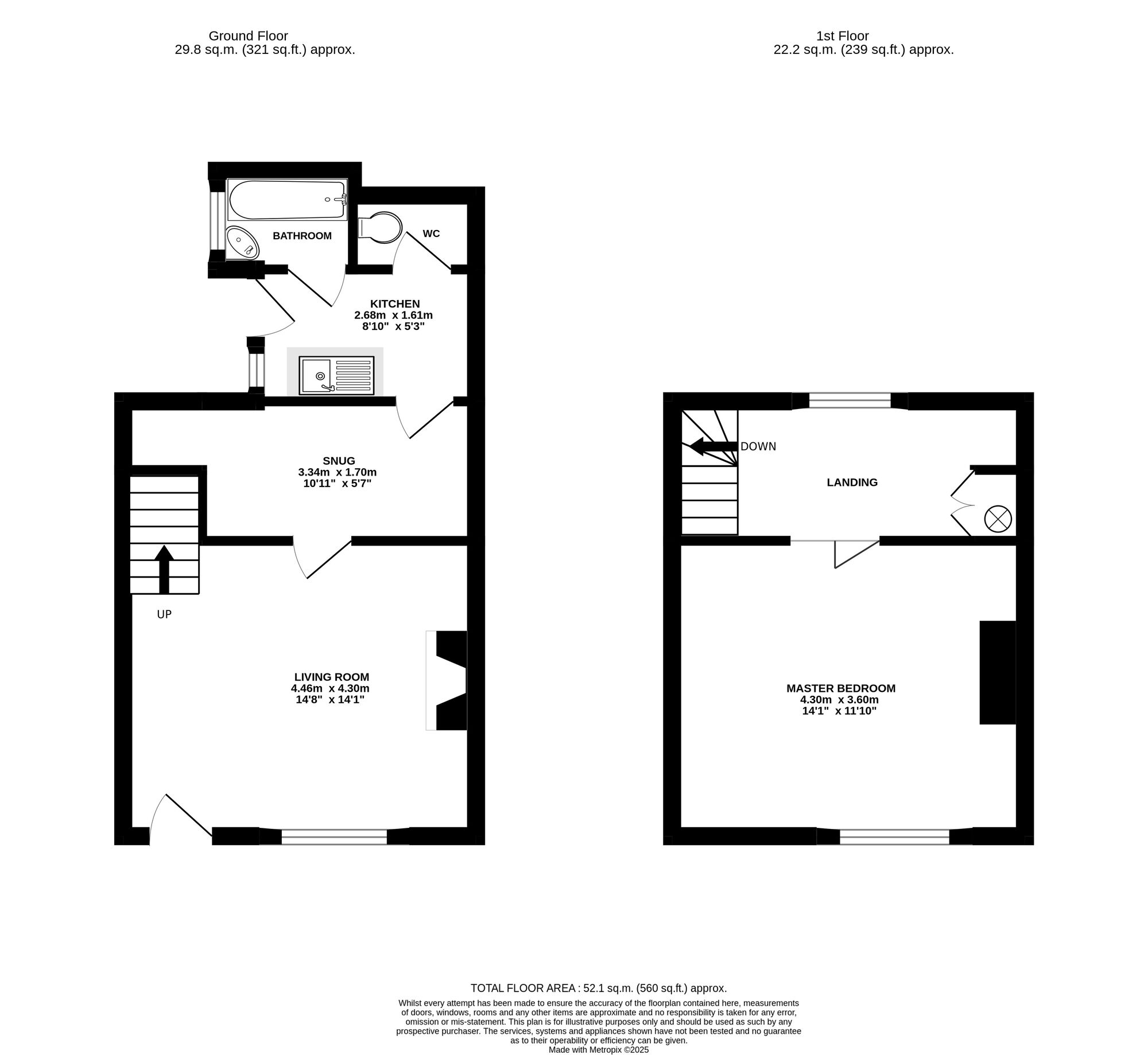 Floorplan of 1 bedroom Semi Detached Property for sale, Cemetery Road, Weston, Cheshire, CW2