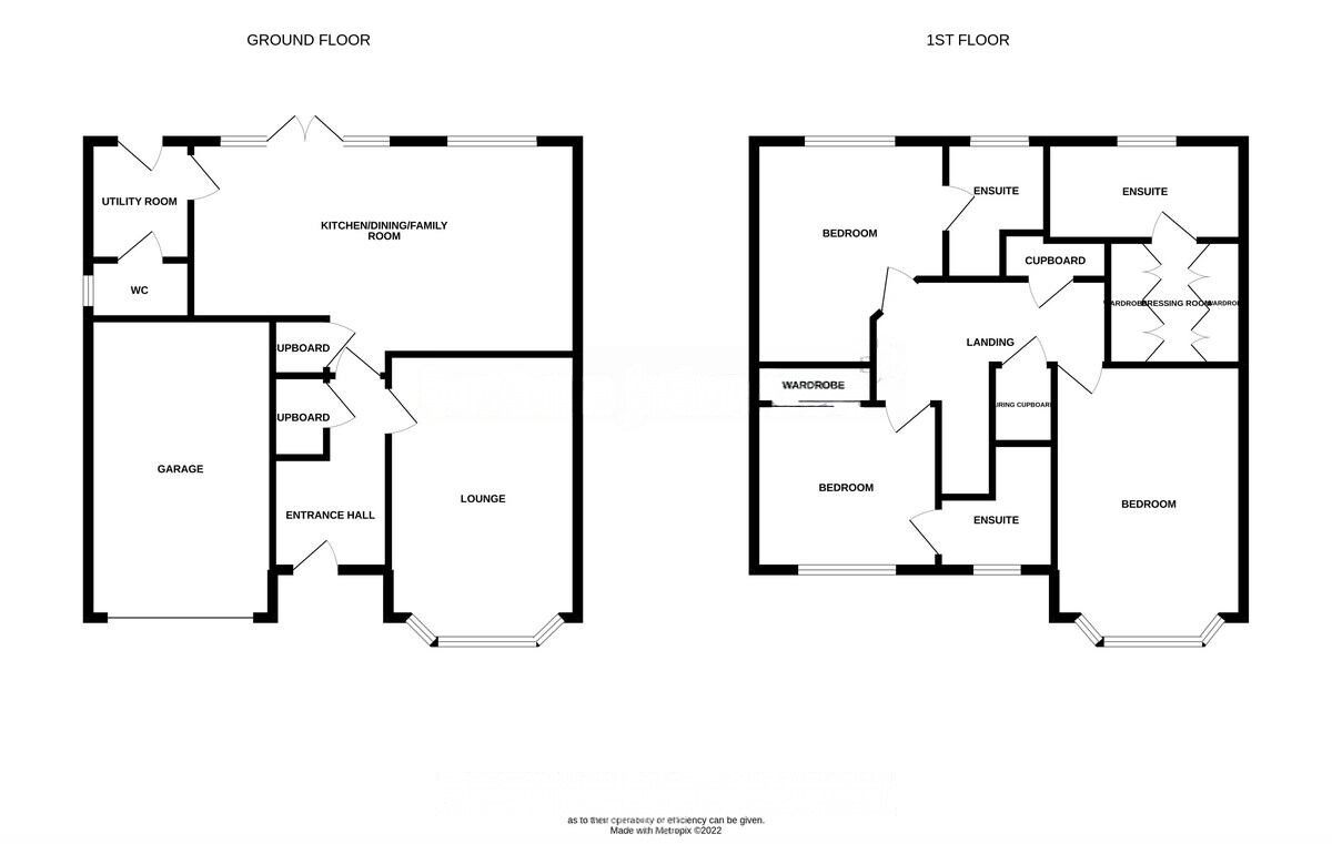 Floorplan of 3 bedroom Detached House for sale, Tipton Green Close, Henhull, Nantwich, CW5