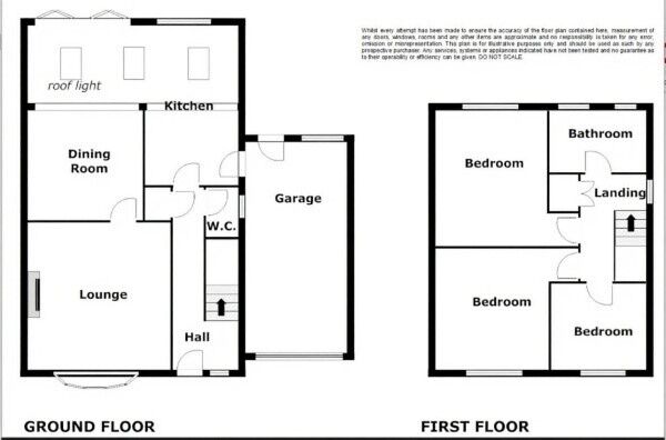Floorplan of 3 bedroom Detached House for sale, Birchin Lane, Nantwich, Cheshire, CW5