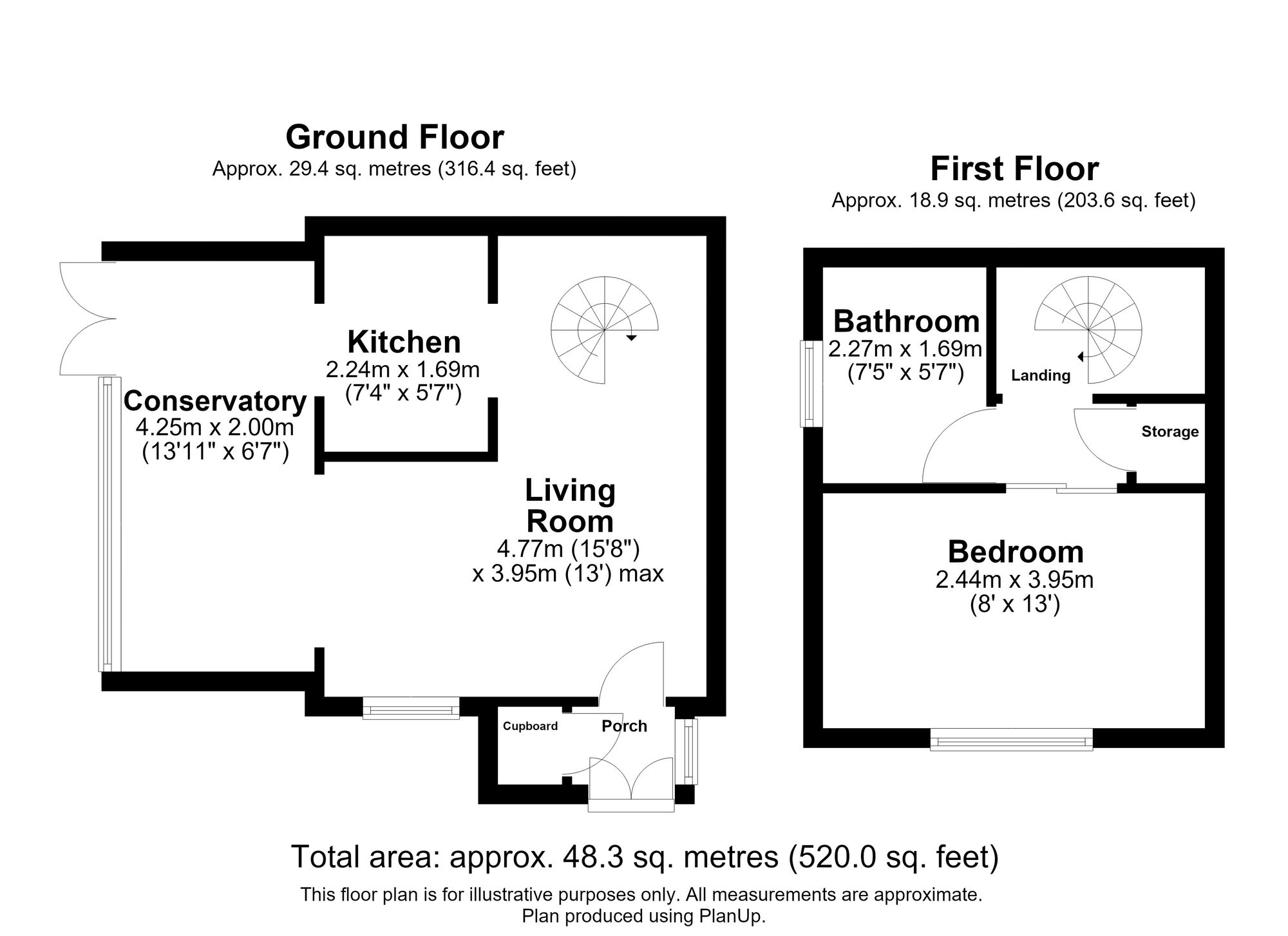 Floorplan of 1 bedroom Semi Detached House for sale, The Beeches, Nantwich, Cheshire, CW5