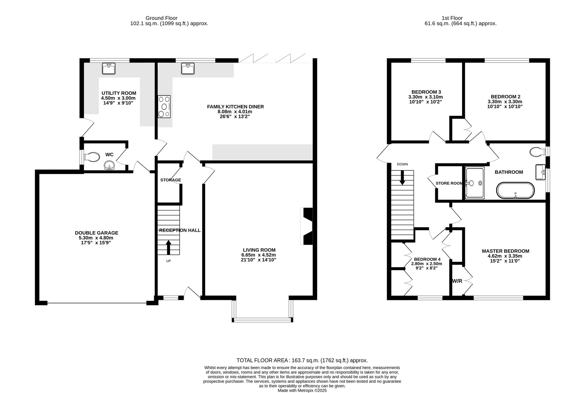 Floorplan of 4 bedroom Detached House for sale, Sheppenhall Grove, Aston, Cheshire, CW5