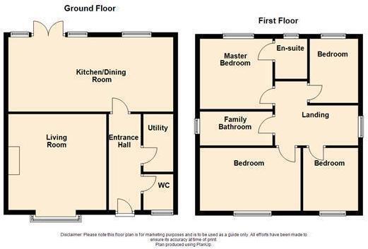 Floorplan of 4 bedroom Detached House for sale, Ernest Cope Road, Leighton, Cheshire, CW1