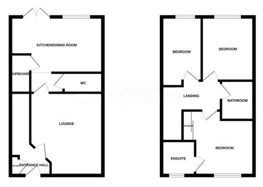 Floorplan of 3 bedroom Semi Detached House for sale, Cavalier Road, Henhull, Cheshire, CW5