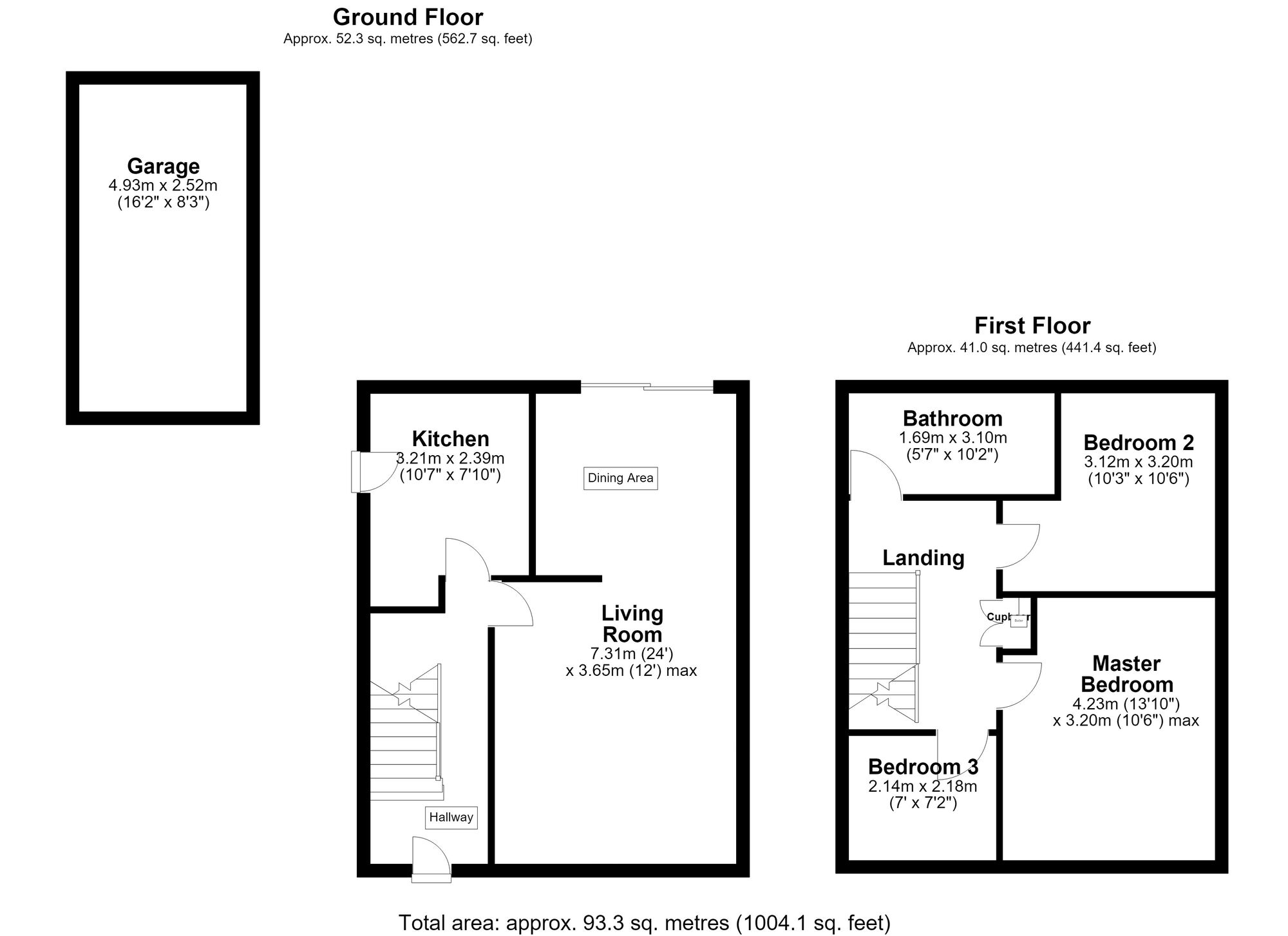 Floorplan of 3 bedroom Semi Detached House for sale, Westway, Shavington, Cheshire, CW2