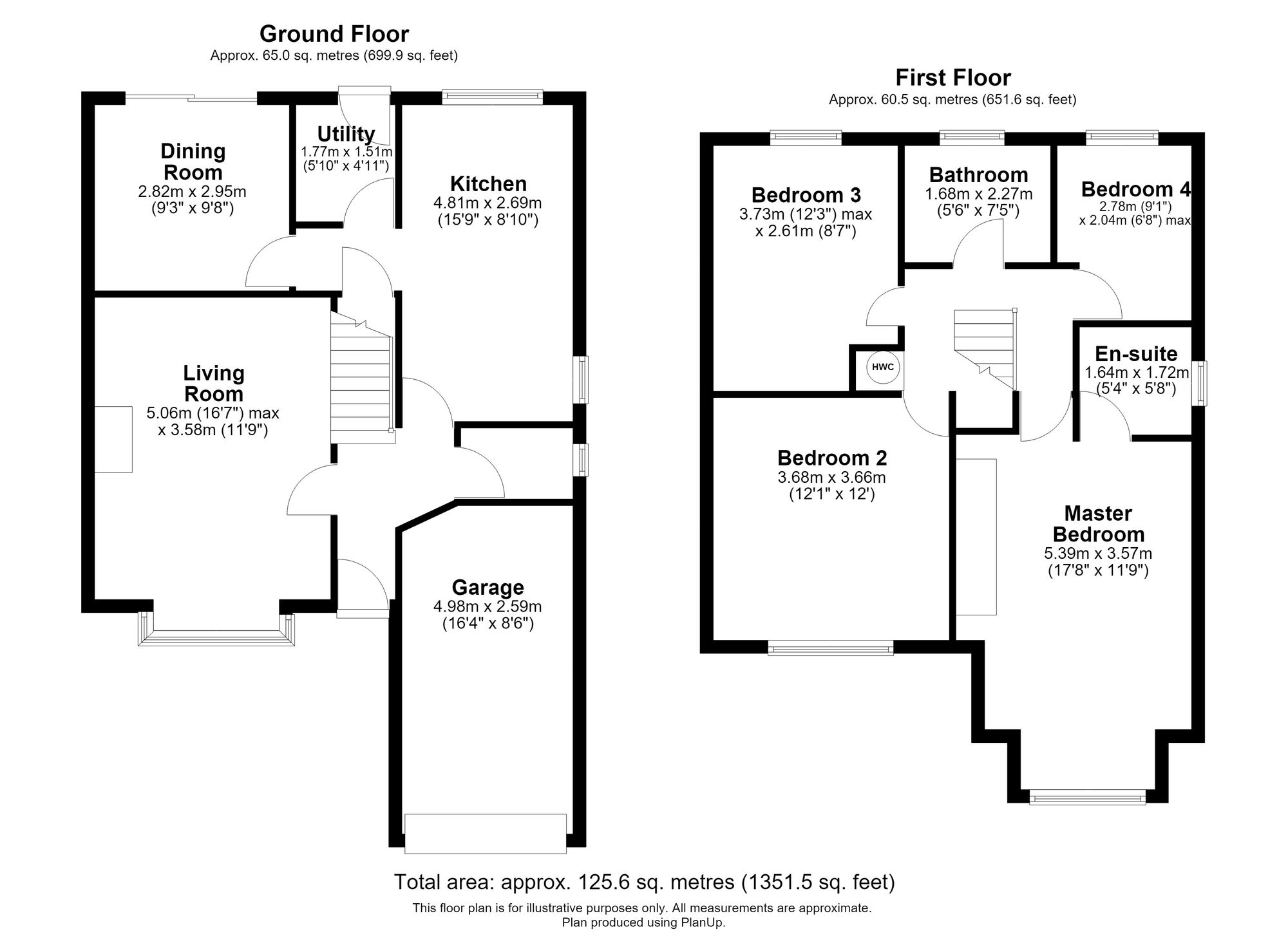 Floorplan of 4 bedroom Detached House for sale, Hirsch Close, Nantwich, Cheshire, CW5