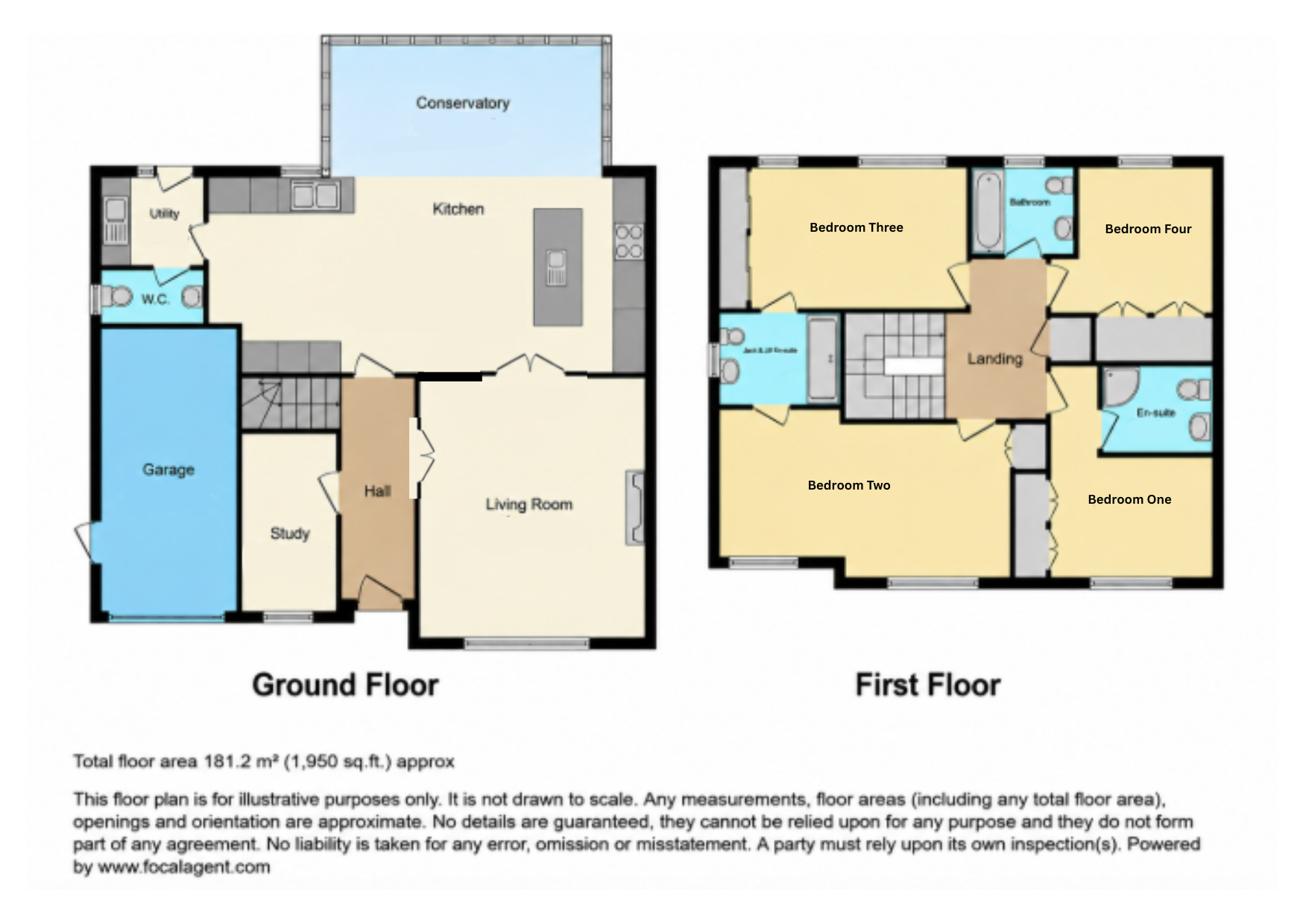 Floorplan of 4 bedroom Detached House for sale, Potter Close, Willaston, Cheshire, CW5