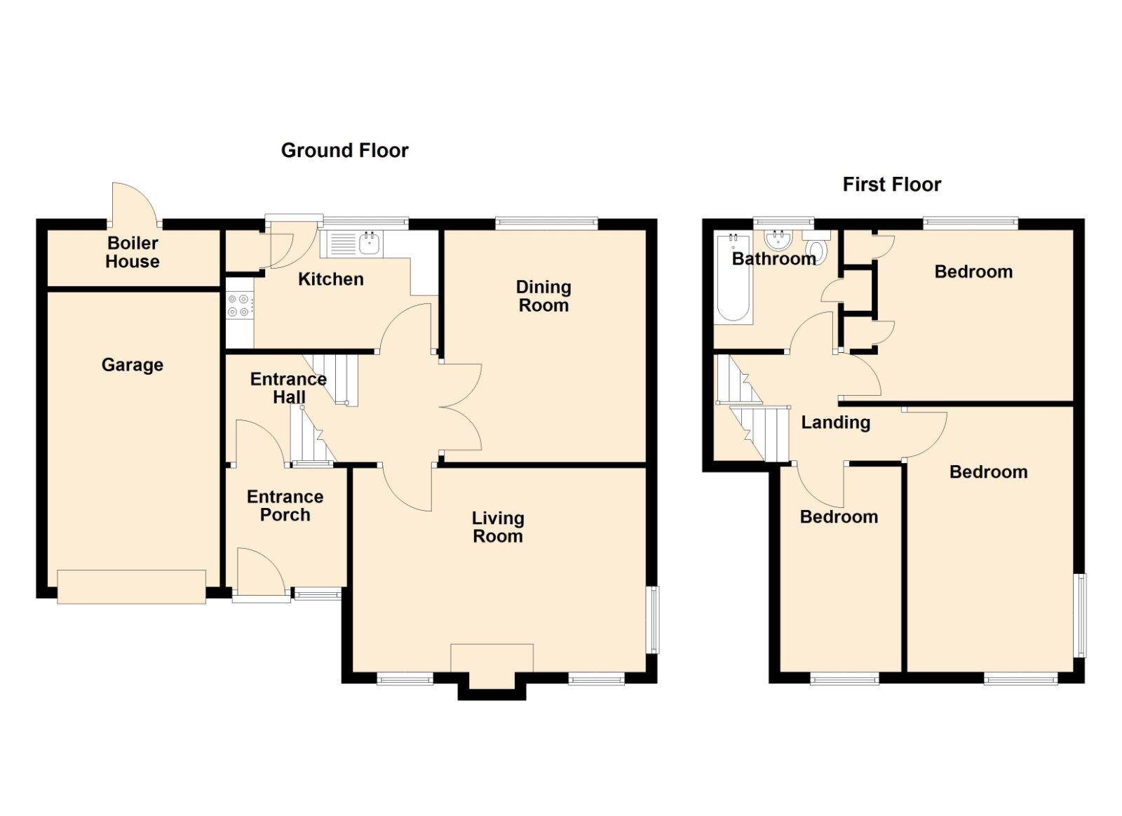 Floorplan of 3 bedroom Detached House for sale, Belvedere Road, Newtownards, BT23