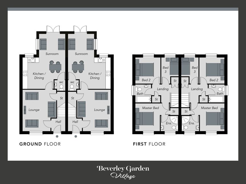 3 bedroom Semi Detached House for sale, Beverley Garden Village, Bangor