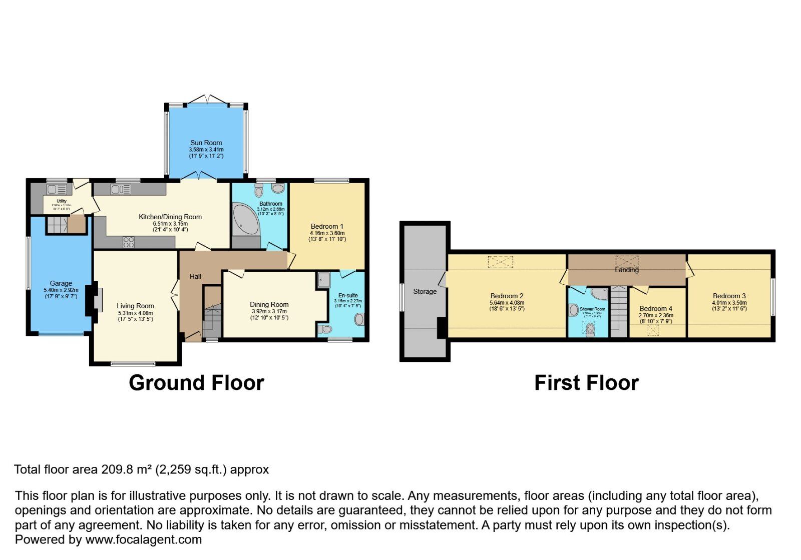 Floorplan of 4 bedroom Detached House for sale, Westland Park, Ballywalter, County Down, BT22