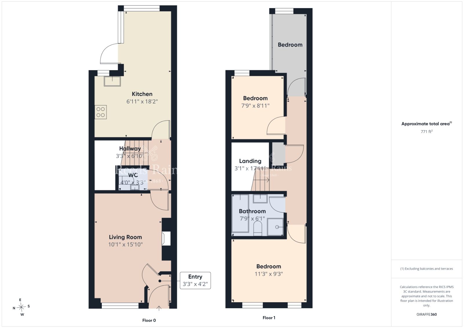 Floorplan of 3 bedroom Mid Terrace House for sale, Millers Park Avenue, Newtownards, County Down, BT23