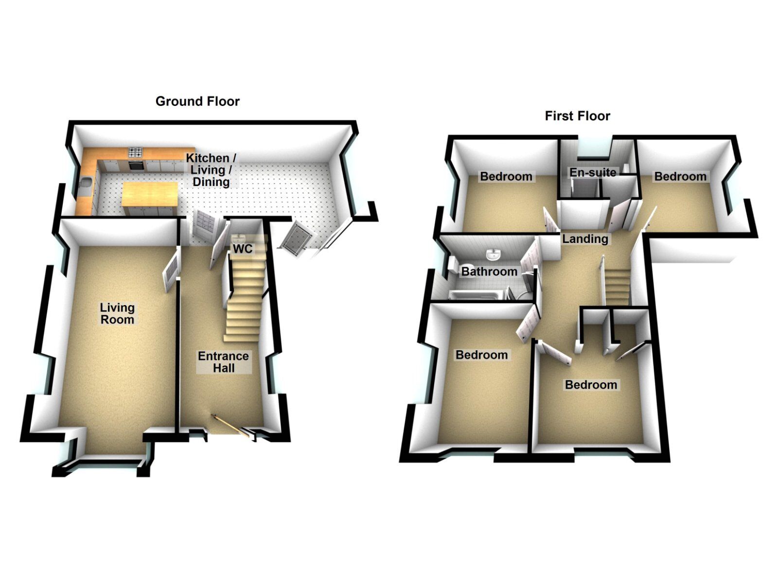 Floorplan of 4 bedroom Detached House for sale, Manse Gate, Newtownards, County Down, BT23
