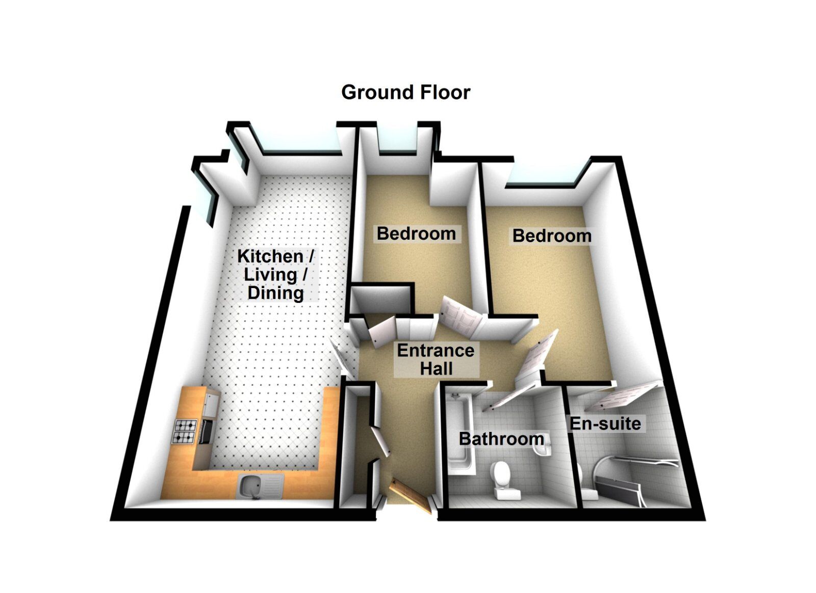 Floorplan of 2 bedroom  Flat for sale, Frances Street, Newtownards, County Down, BT23