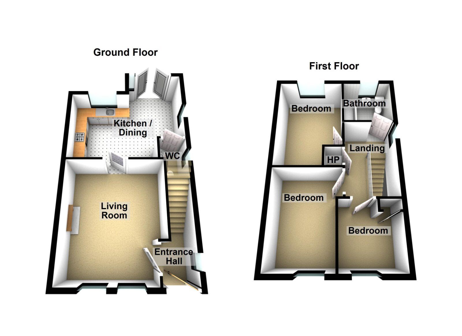 Floorplan of 3 bedroom Semi Detached House for sale, River Hill Lane, Newtownards, County Down, BT23