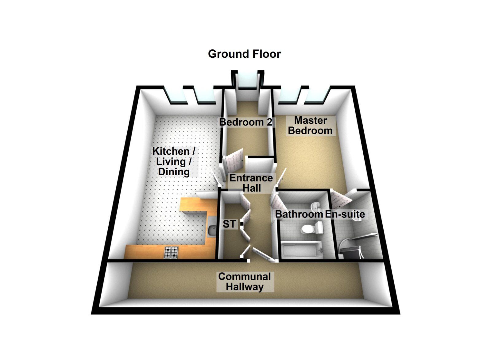 Floorplan of 2 bedroom  Flat for sale, Lakeview Manor, Newtownards, County Down, BT23