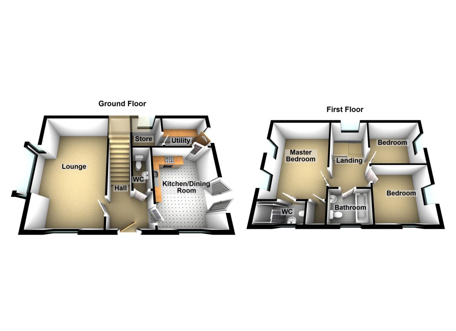 Floorplan of 3 bedroom Detached House for sale, Blackwood Park, Newtownards, County Down, BT23