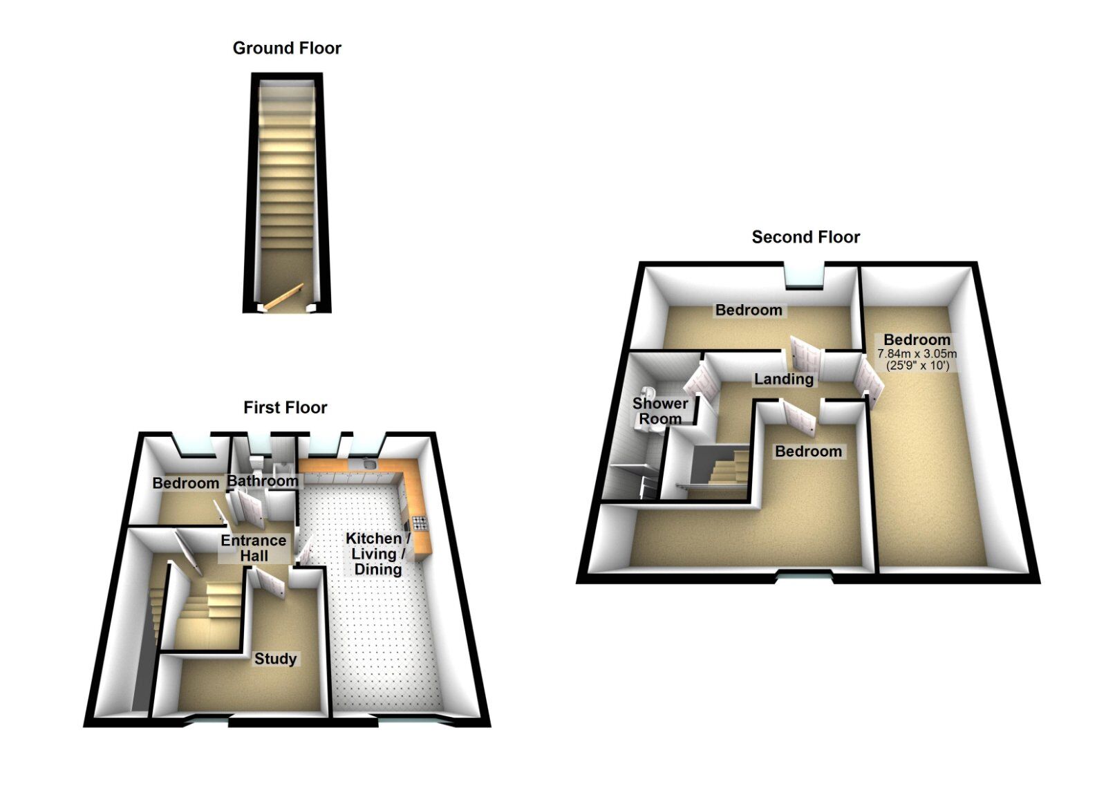 Floorplan of 4 bedroom  Flat for sale, Old Market Square, Newtownards, County Down, BT23