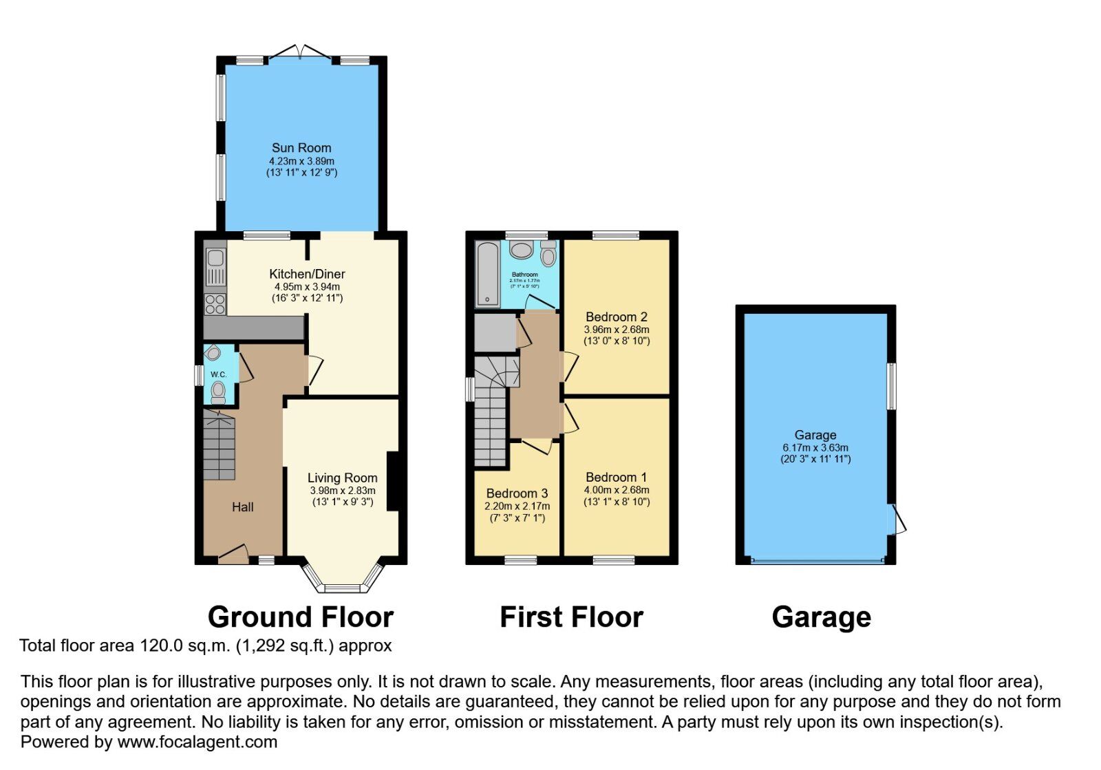 Floorplan of 3 bedroom Semi Detached House for sale, Hawthorn Rise, Ballywalter, County Down, BT22