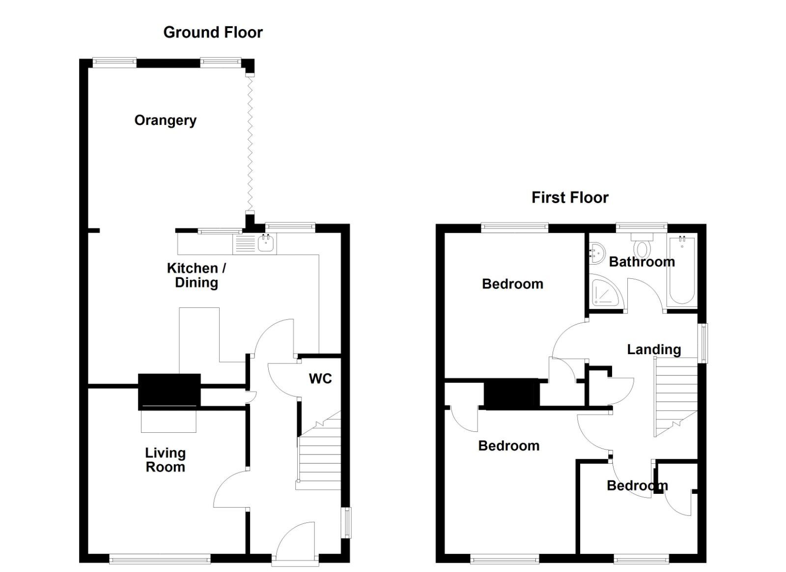 Floorplan of 3 bedroom Semi Detached House for sale, Rosslyn Park, Newtownards, County Down, BT23
