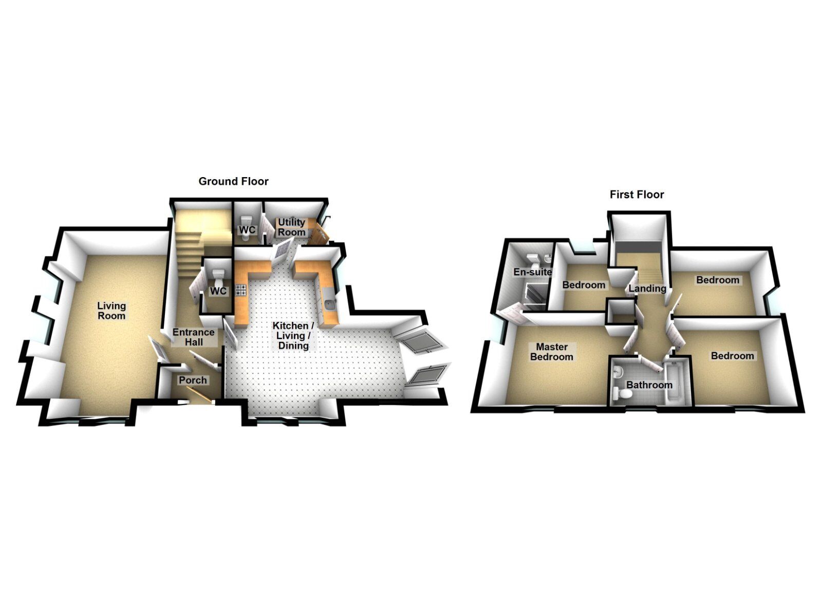 Floorplan of 4 bedroom Detached House for sale, Longfield Way, Ballyhalbert, County Down, BT22