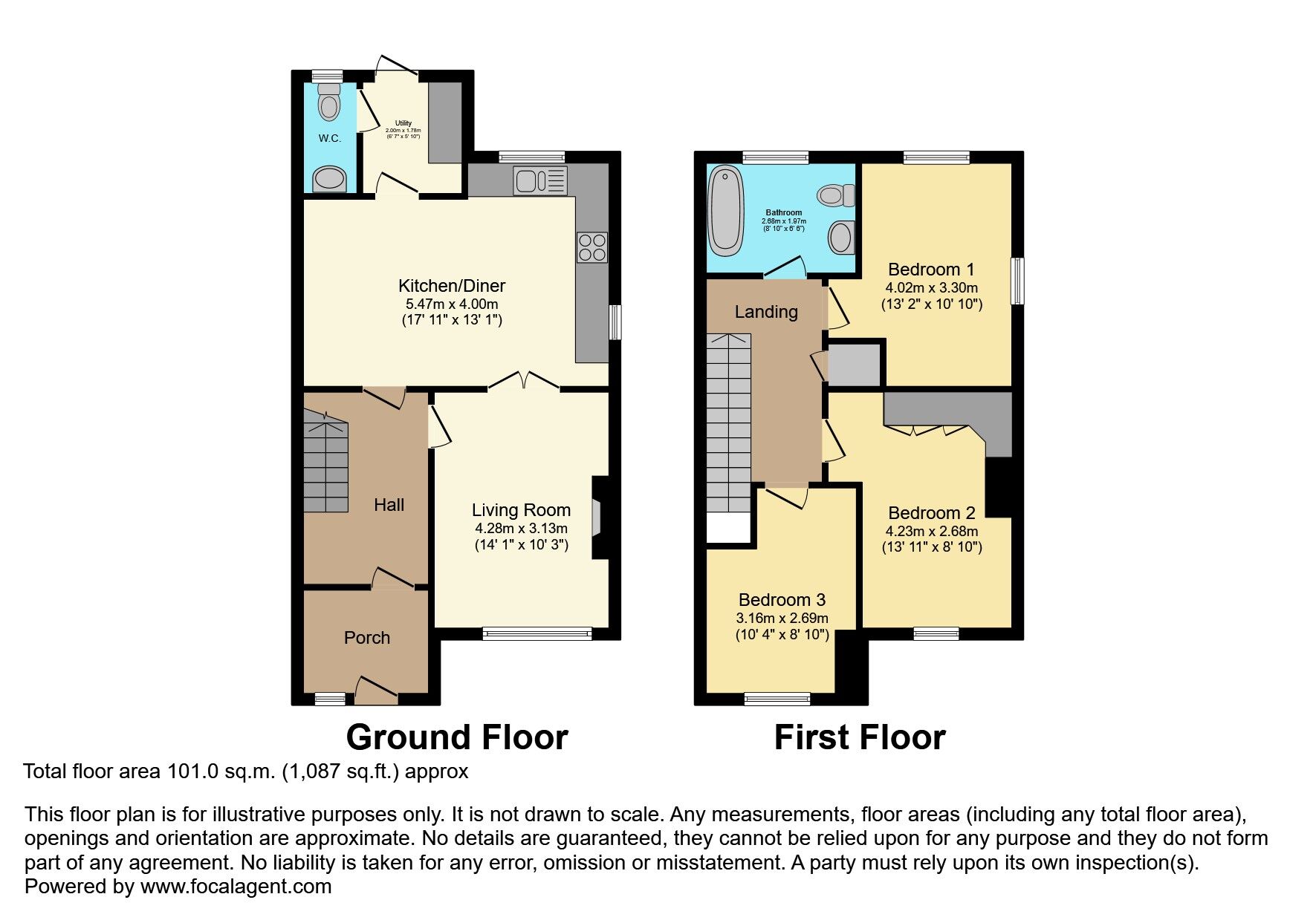 Floorplan of 3 bedroom Semi Detached House for sale, Demesne Avenue, Ballywalter, County Down, BT22