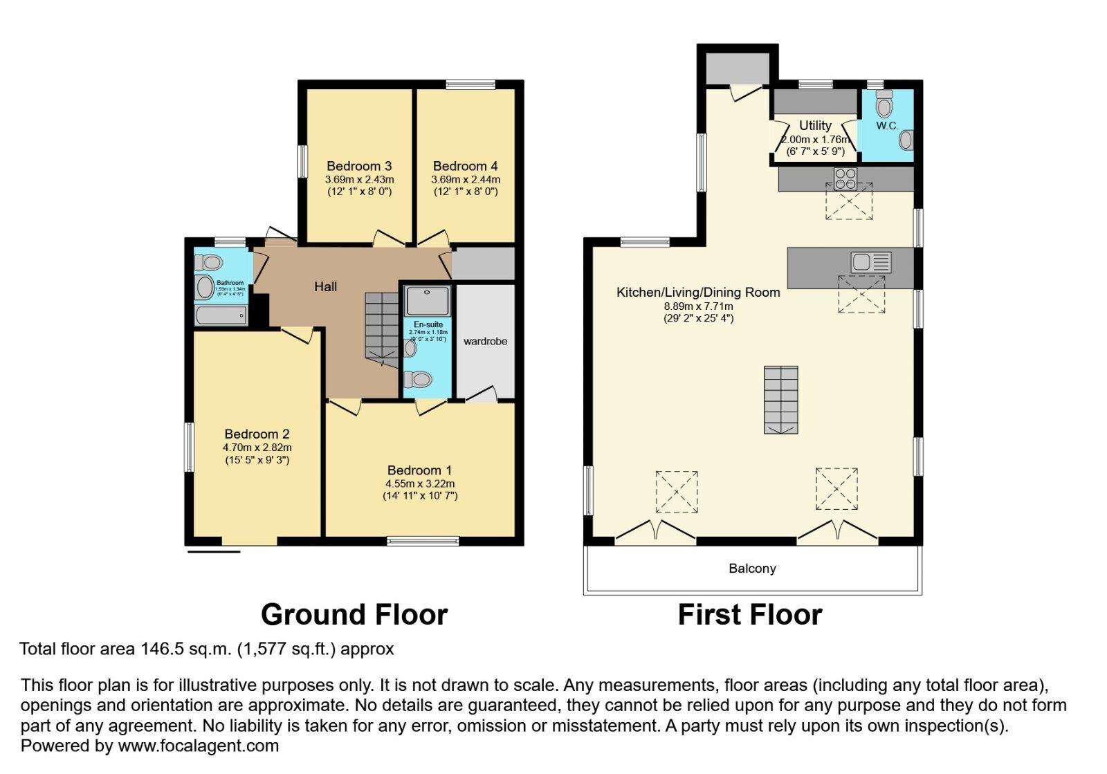 Floorplan of 4 bedroom Detached House for sale, Shore Road, Kircubbin, County Down, BT22