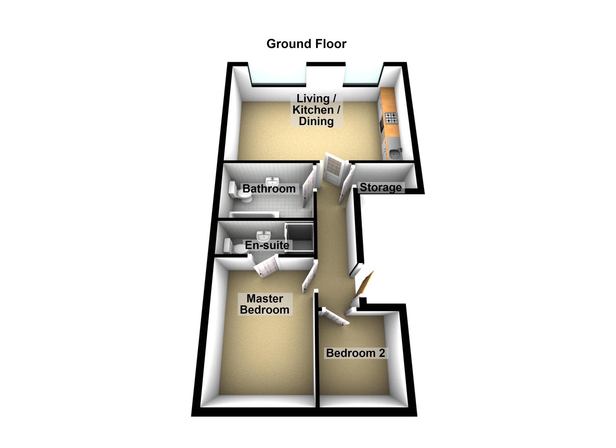 Floorplan of 2 bedroom  Flat for sale, Ballycullen Halt, Newtownards, County Down, BT23