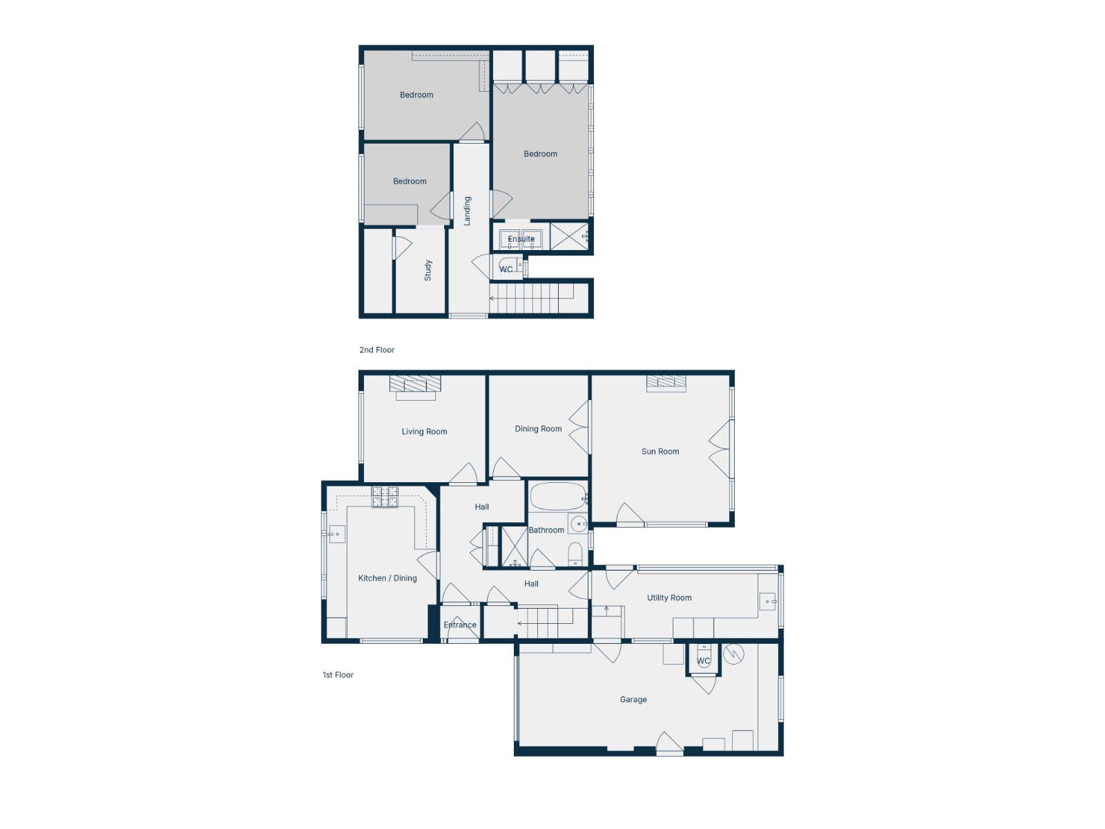 Floorplan of 3 bedroom Semi Detached House for sale, Ashley Park, Millisle, County Down, BT22