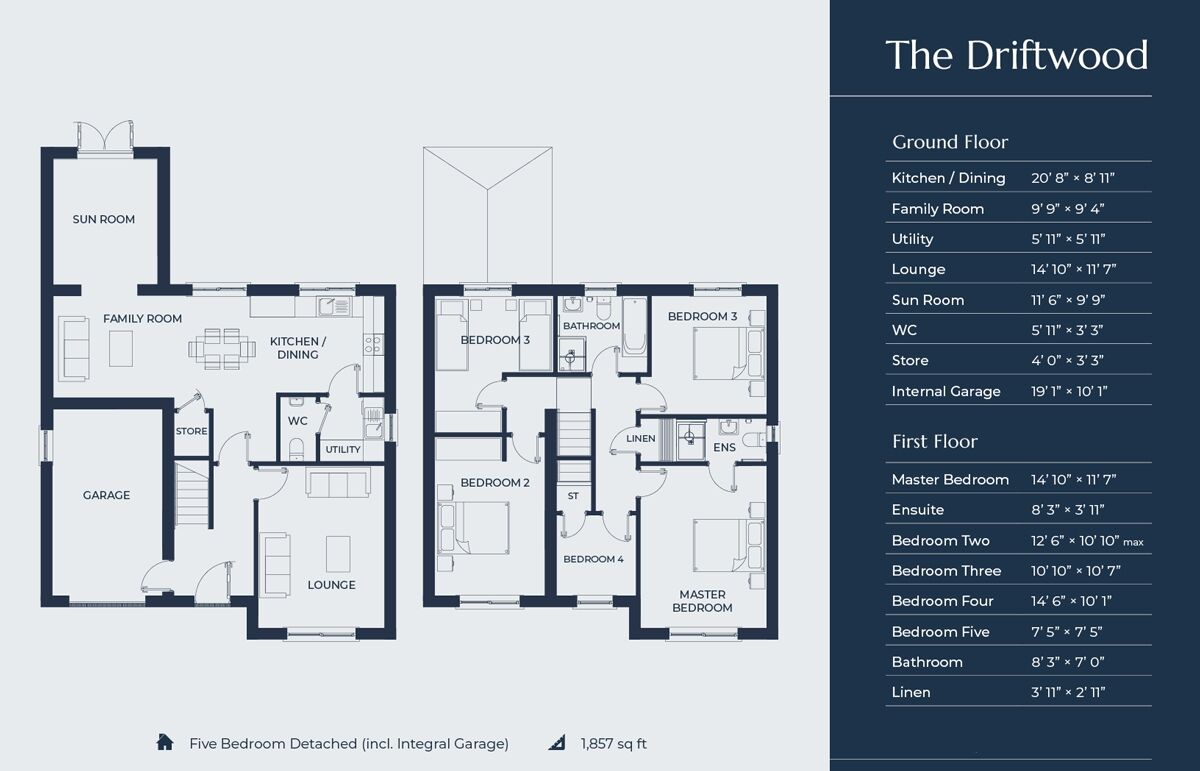 Floorplan of 5 bedroom Detached House for sale, St Andrews Point, Shore Road, County Down, BT22