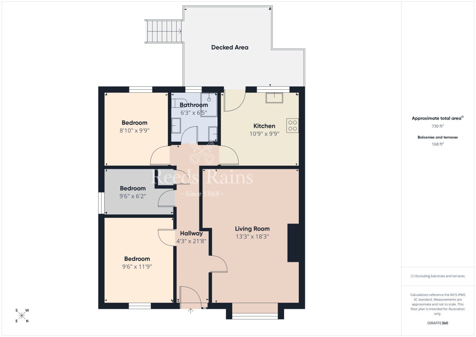 Floorplan of 3 bedroom Semi Detached Bungalow for sale, Heron Crescent, Newtownards, County Down, BT23