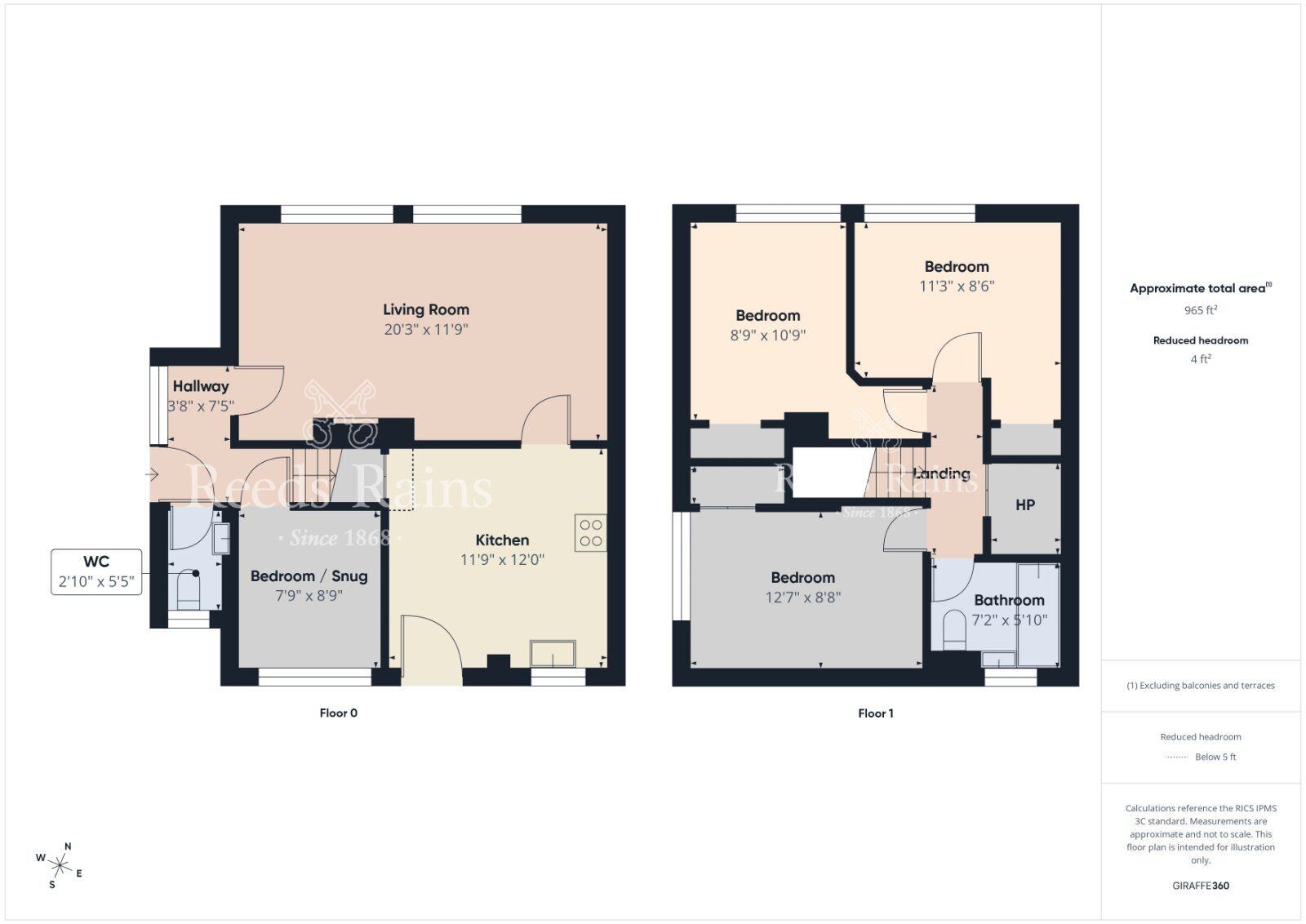 Floorplan of 3 bedroom End Terrace House for sale, Lysander Park, Newtownards, County Down, BT23