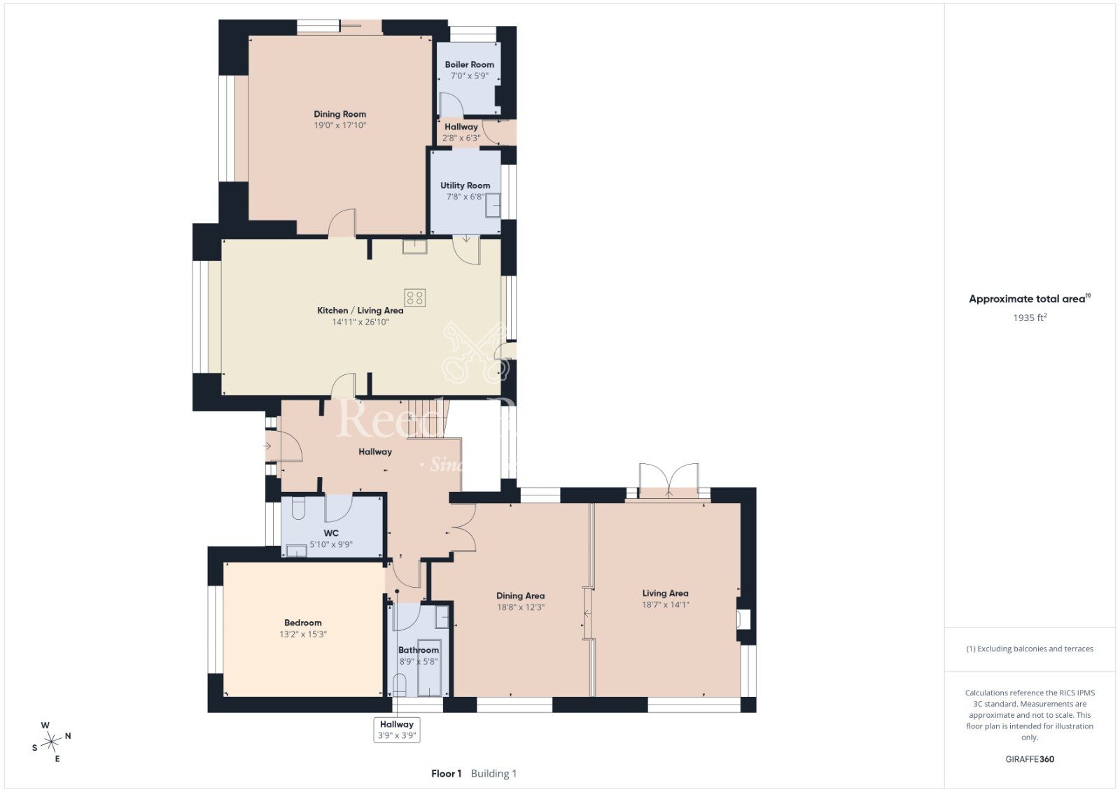 Floorplan of 4 bedroom Detached Bungalow for sale, Crawfordsburn Road, Newtownards, County Down, BT23