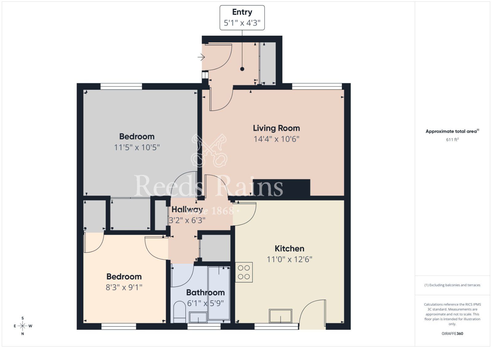 Floorplan of 2 bedroom Detached Bungalow for sale, Thornleigh Avenue, Newtownards, County Down, BT23