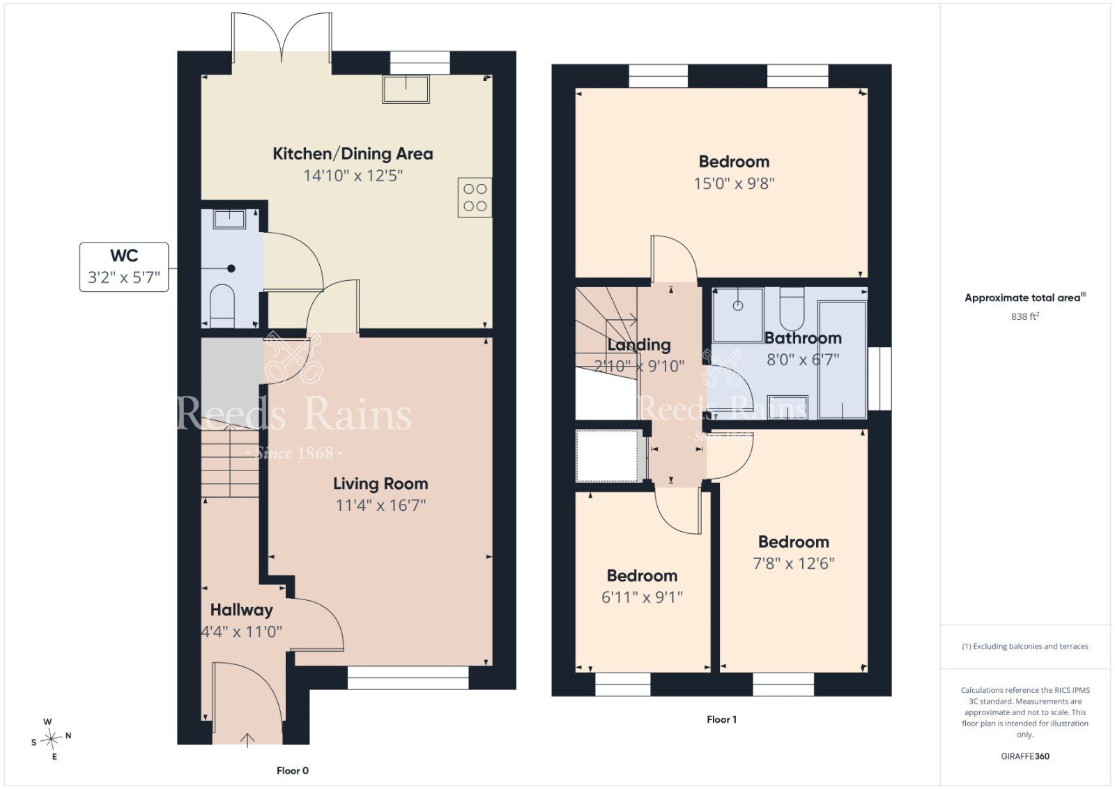 Floorplan of 3 bedroom Semi Detached House for sale, Carleton Bridge Way, Newtownards, County Down, BT23