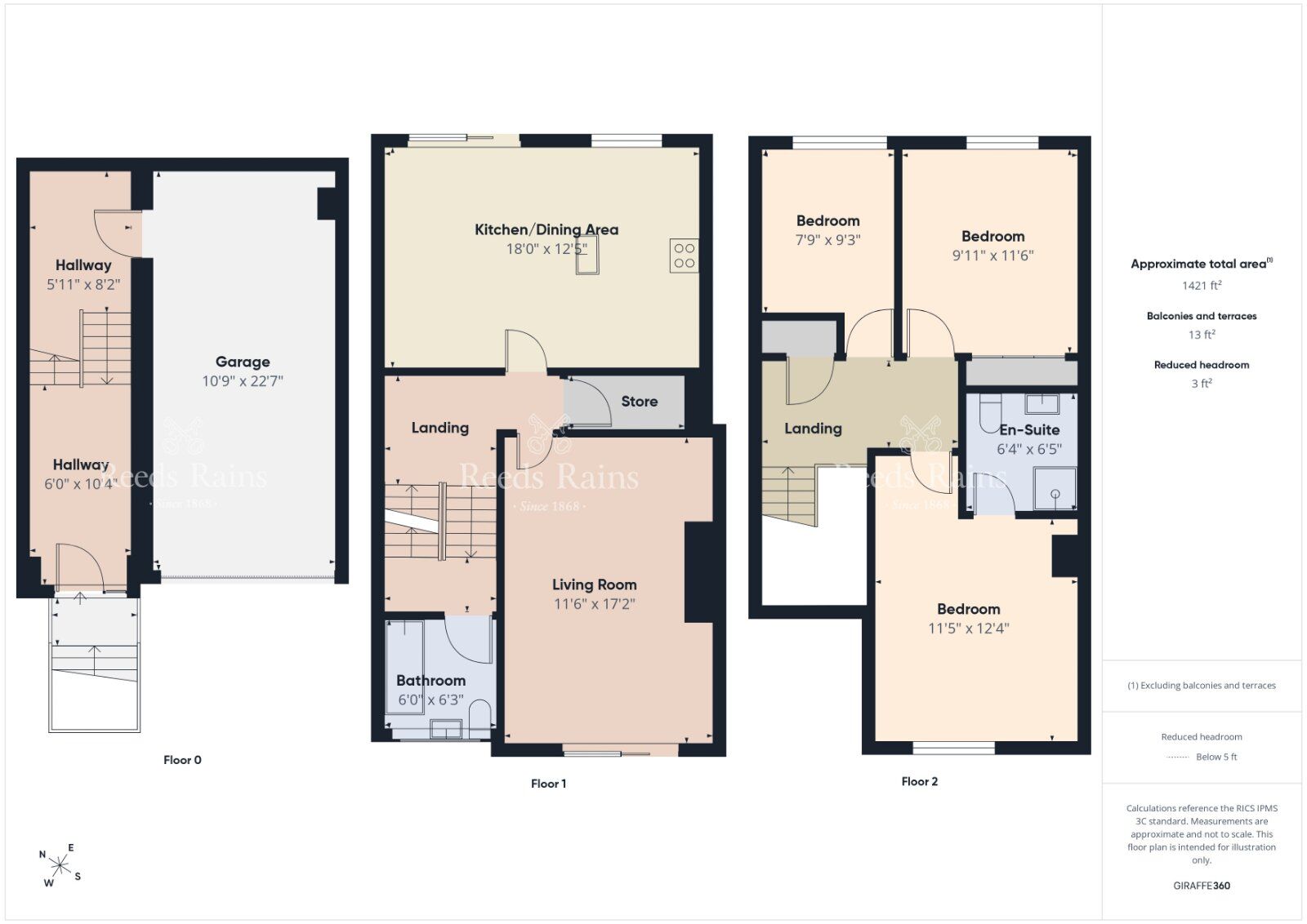 Floorplan of 3 bedroom Mid Terrace House for sale, Stanfield Court, Newtownards, County Down, BT23