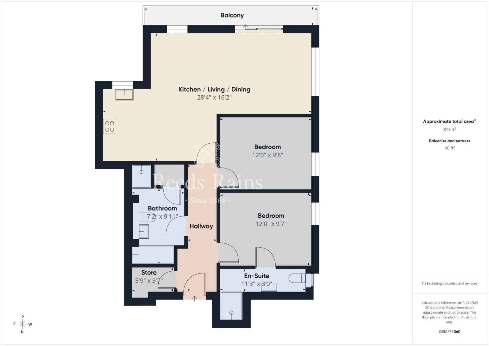 Floorplan of 2 bedroom Flat for sale, Frances Street, Newtownards, County Down, BT23