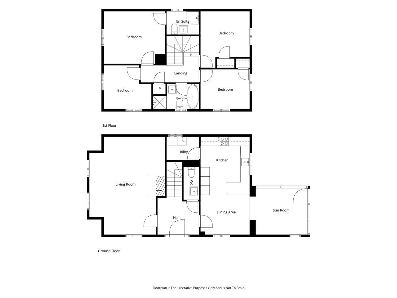 Floorplan of 4 bedroom Detached House for sale, Millers Park Avenue, Newtownards, County Down, BT23