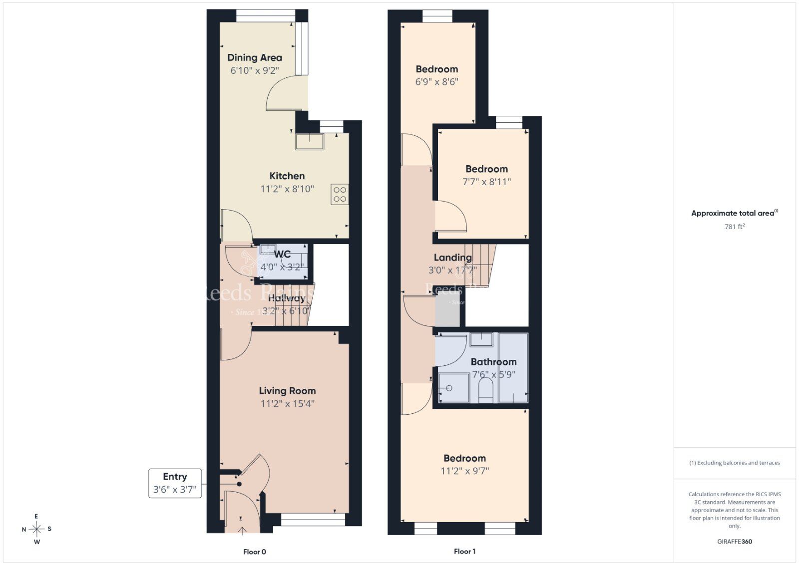 Floorplan of 3 bedroom Mid Terrace House for sale, Millers Park Avenue, Newtownards, County Down, BT23