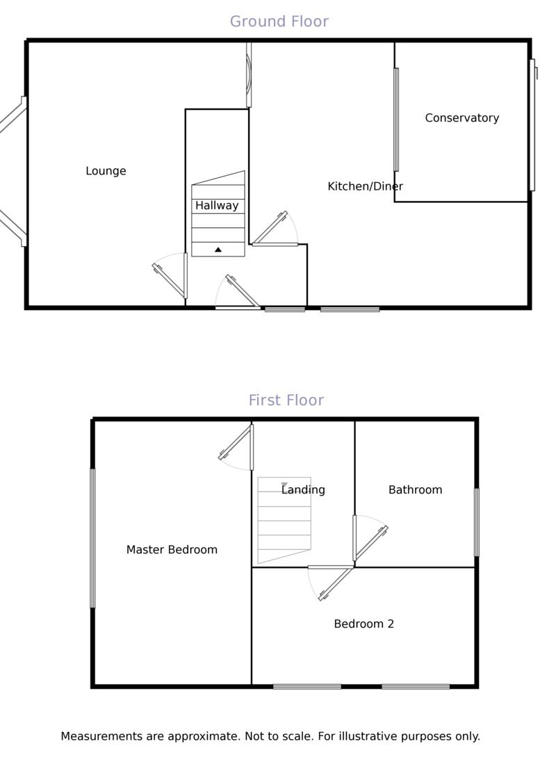 Floorplan of 2 bedroom Semi Detached House to rent, Stoke-On-Trent, ST4