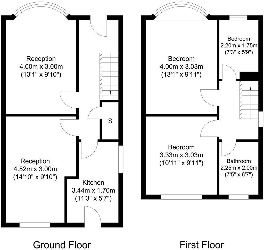 Floorplan of 3 bedroom Semi Detached House to rent, Blurton Road, Stoke-on-Trent, Staffordshire, ST3