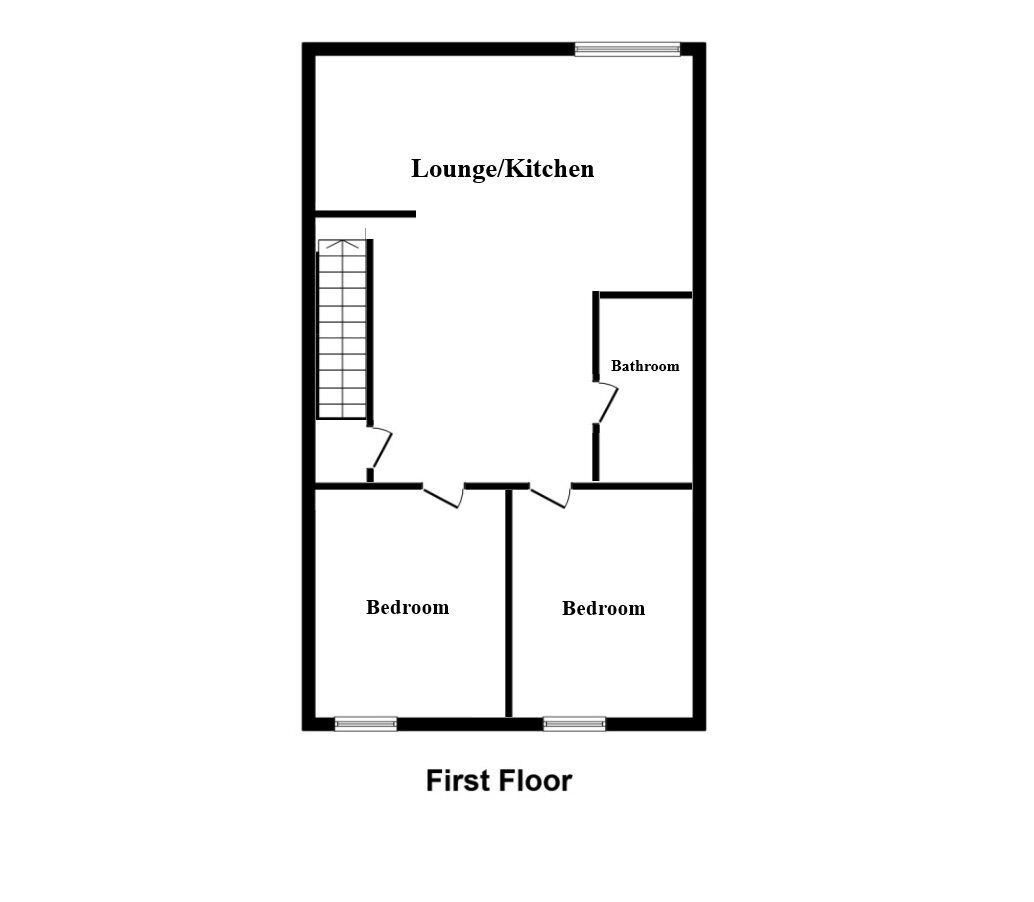 Floorplan of 2 bedroom Flat to rent, Chester Road, Talke, Staffordshire, ST7