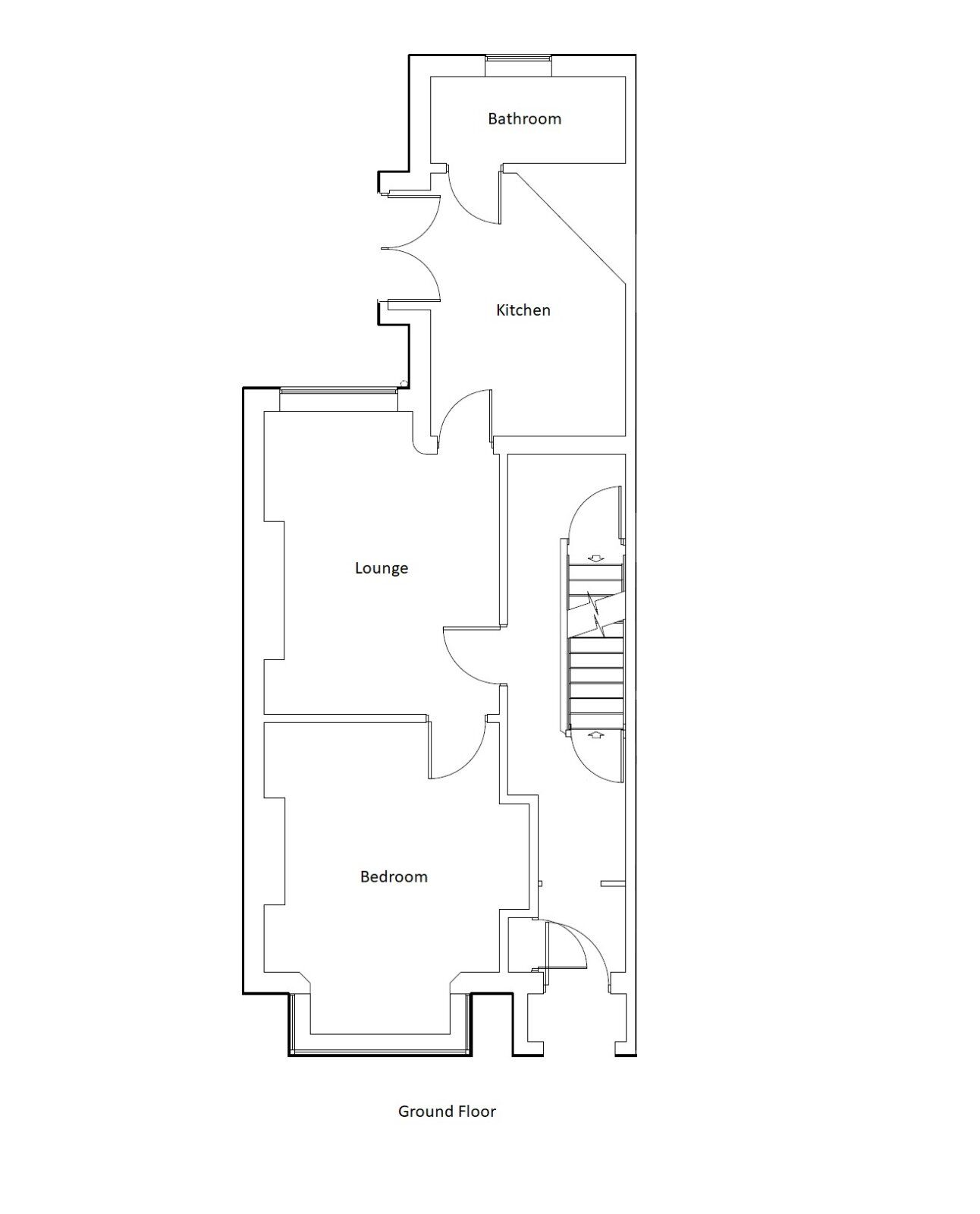 Floorplan of 1 bedroom Flat to rent, Grosvenor Road, Newcastle, Staffordshire, ST5