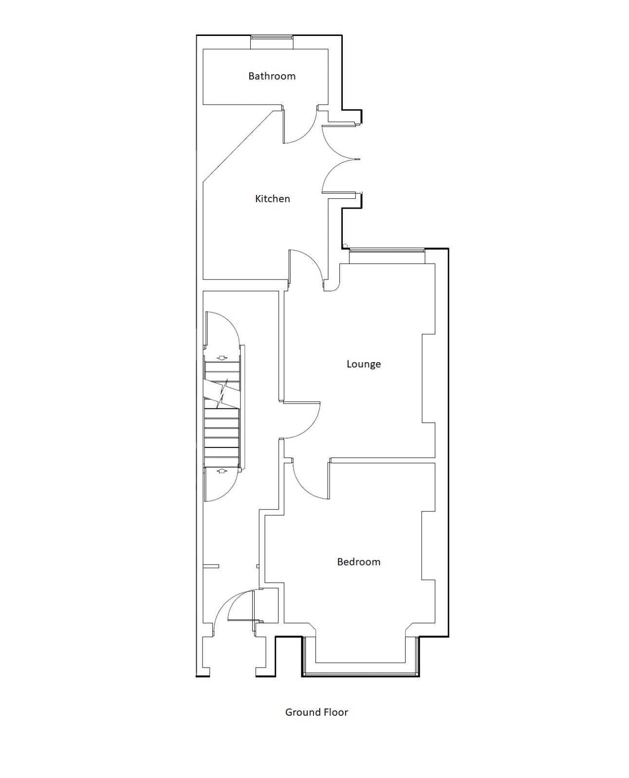 Floorplan of 1 bedroom Flat to rent, Grosvenor Road, Newcastle, Staffordshire, ST5